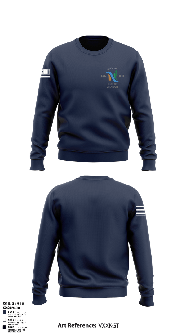 Crew Neck Sweatshirt, North Branch Police Dept., , Teamtime, Team time, sublimation, custom sports apparel, team uniforms, spirit wear, spiritwear, sports uniforms, custom shirts, team store, custom team store, fundraiser sports, apparel fundraiser