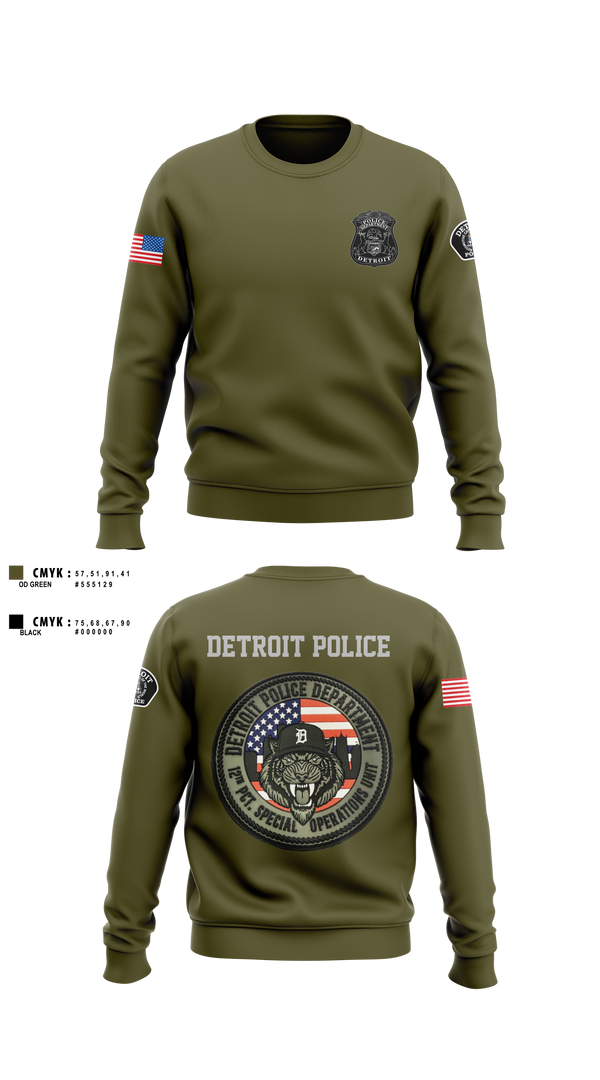 Crew Neck Sweatshirt, 12th Precinct Special Operations, Police, Teamtime, Team time, sublimation, custom sports apparel, team uniforms, spirit wear, spiritwear, sports uniforms, custom shirts, team store, custom team store, fundraiser sports, apparel fundraiser