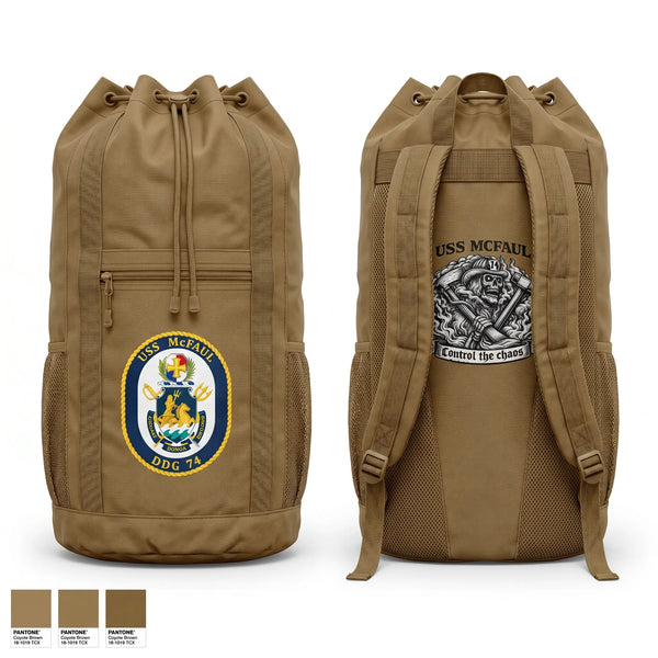Gear Bag, USS MCFAUL DDG 74, Navy, Teamtime, Team time, sublimation, custom sports apparel, team uniforms, spirit wear, spiritwear, sports uniforms, custom shirts, team store, custom team store, fundraiser sports, apparel fundraiser
