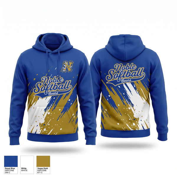 Hoodie, Noble Softball, Softball, Teamtime, Team time, sublimation, custom sports apparel, team uniforms, spirit wear, spiritwear, sports uniforms, custom shirts, team store, custom team store, fundraiser sports, apparel fundraiser