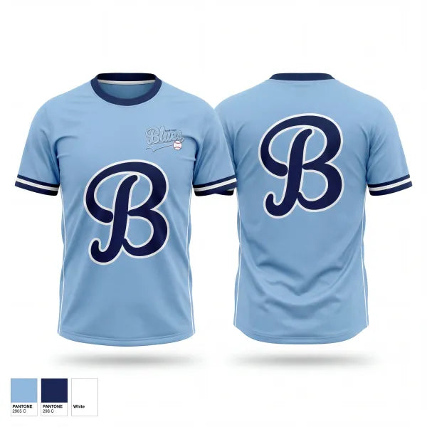 Old School Cotton Feel Shirt, South Coast Blues, Baseball, Teamtime, Team time, sublimation, custom sports apparel, team uniforms, spirit wear, spiritwear, sports uniforms, custom shirts, team store, custom team store, fundraiser sports, apparel fundraiser