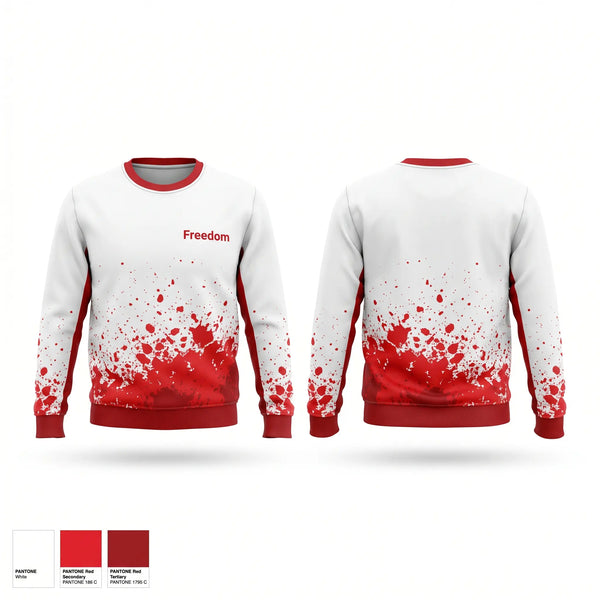 Crew Neck Sweatshirt, Freedom, Softball, Teamtime, Team time, sublimation, custom sports apparel, team uniforms, spirit wear, spiritwear, sports uniforms, custom shirts, team store, custom team store, fundraiser sports, apparel fundraiser