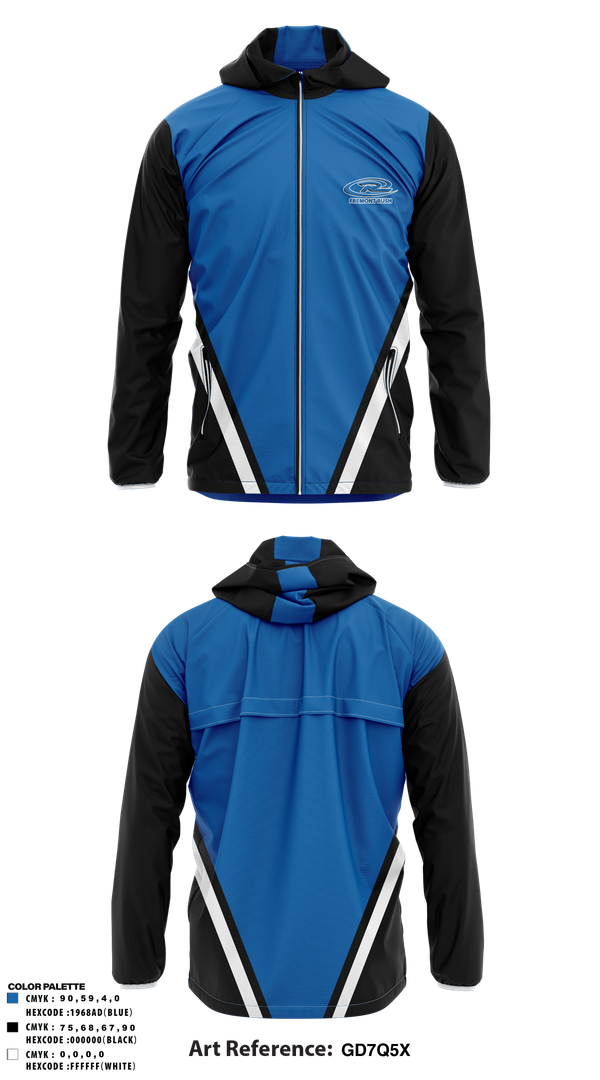 Windbreaker, Fremont Rush Soccer Club, Men's Soccer, Teamtime, Team time, sublimation, custom sports apparel, team uniforms, spirit wear, spiritwear, sports uniforms, custom shirts, team store, custom team store, fundraiser sports, apparel fundraiser