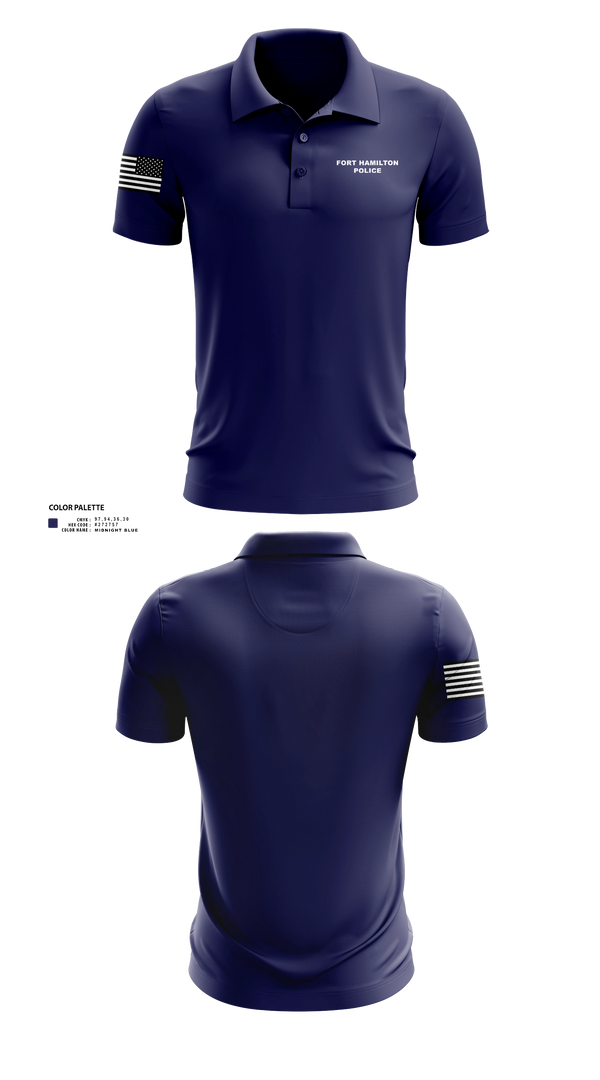 Short Sleeve Performance Polo, Fort Hamilton Police, Police, Teamtime, Team time, sublimation, custom sports apparel, team uniforms, spirit wear, spiritwear, sports uniforms, custom shirts, team store, custom team store, fundraiser sports, apparel fundraiser