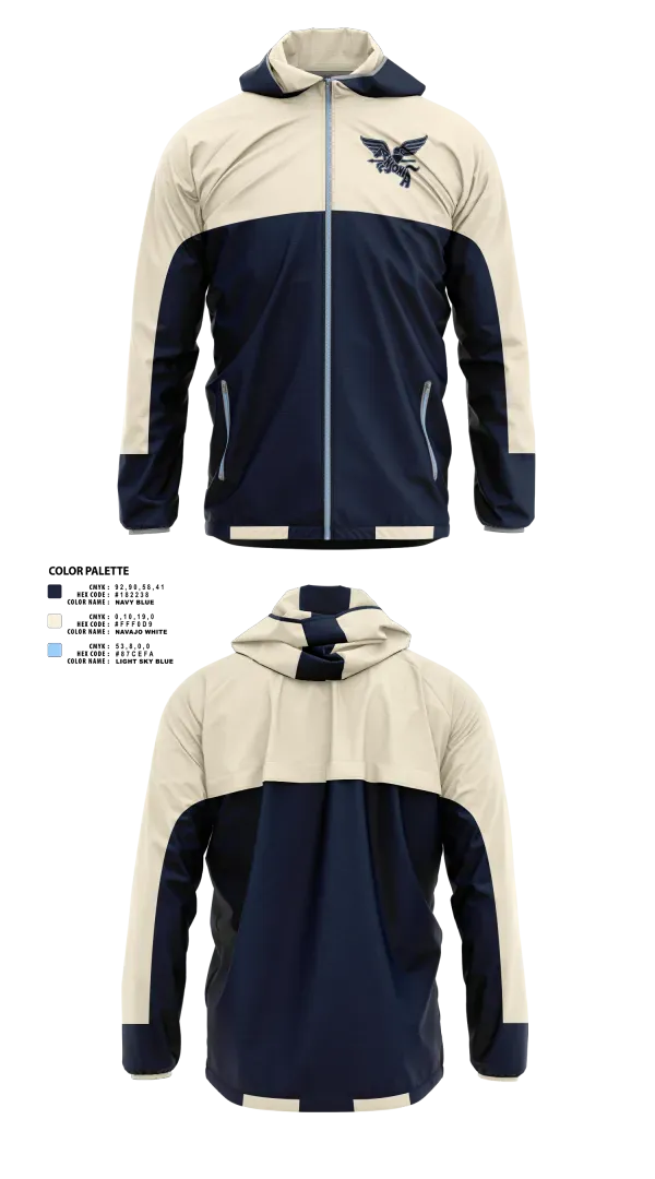 Windbreaker, Ansonia Chargers, Track & Field, Teamtime, Team time, sublimation, custom sports apparel, team uniforms, spirit wear, spiritwear, sports uniforms, custom shirts, team store, custom team store, fundraiser sports, apparel fundraiser