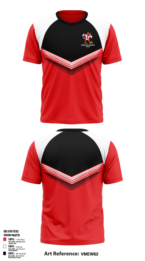 Short Sleeve Performance Shirt, Adamsville Cardinals Cheer, Cheer, Teamtime, Team time, sublimation, custom sports apparel, team uniforms, spirit wear, spiritwear, sports uniforms, custom shirts, team store, custom team store, fundraiser sports, apparel fundraiser