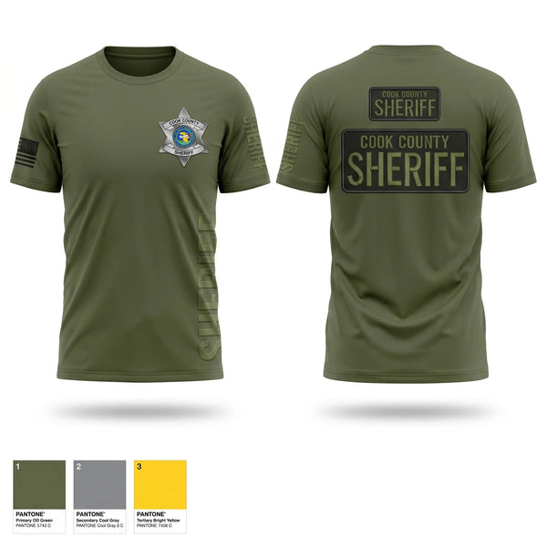 Old School Cotton Feel Shirt, Cook County Sheriff’s Office, Police, Teamtime, Team time, sublimation, custom sports apparel, team uniforms, spirit wear, spiritwear, sports uniforms, custom shirts, team store, custom team store, fundraiser sports, apparel fundraiser