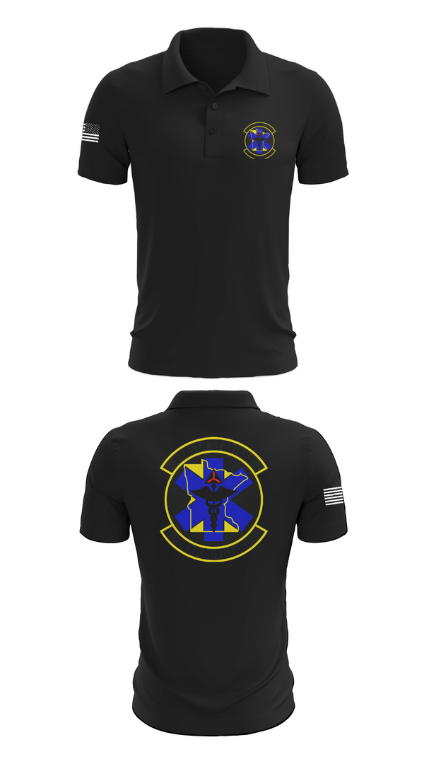 Short Sleeve Performance Polo, Civil Air Patrol Minnesota Wing Health Service, Air Force, Teamtime, Team time, sublimation, custom sports apparel, team uniforms, spirit wear, spiritwear, sports uniforms, custom shirts, team store, custom team store, fundraiser sports, apparel fundraiser