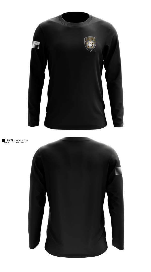 Long Sleeve Performance Shirt, Fall River Sheriffs Office, Police, Teamtime, Team time, sublimation, custom sports apparel, team uniforms, spirit wear, spiritwear, sports uniforms, custom shirts, team store, custom team store, fundraiser sports, apparel fundraiser