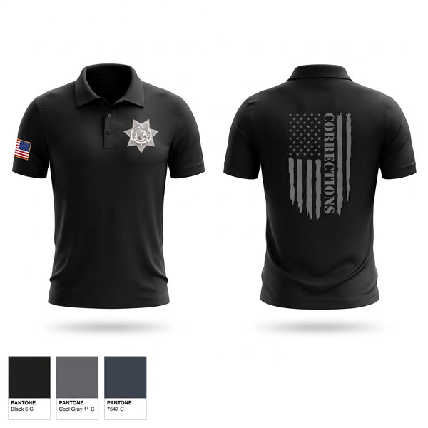 Short Sleeve Performance Polo, Graham Correctional Center, Police, Teamtime, Team time, sublimation, custom sports apparel, team uniforms, spirit wear, spiritwear, sports uniforms, custom shirts, team store, custom team store, fundraiser sports, apparel fundraiser