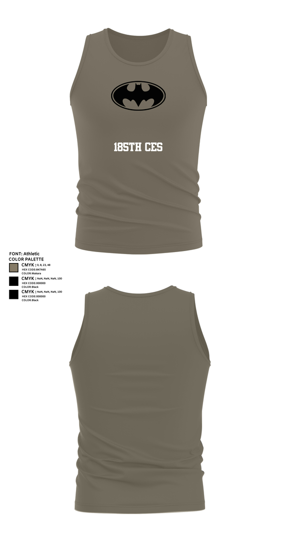 Tank Top, 185th CES, Navy, Teamtime, Team time, sublimation, custom sports apparel, team uniforms, spirit wear, spiritwear, sports uniforms, custom shirts, team store, custom team store, fundraiser sports, apparel fundraiser