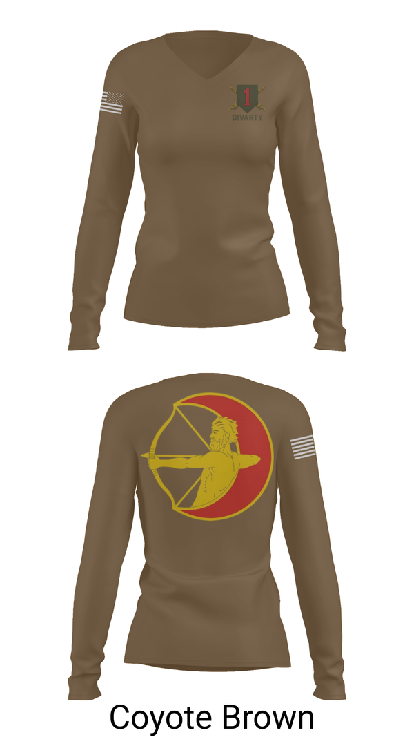 Womens Long Sleeve Vneck Shirt, 1ID DIVARTY, , Teamtime, Team time, sublimation, custom sports apparel, team uniforms, spirit wear, spiritwear, sports uniforms, custom shirts, team store, custom team store, fundraiser sports, apparel fundraiser