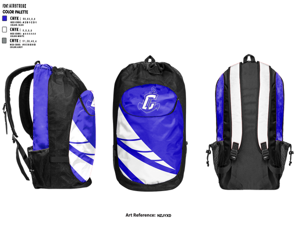 Gear Bag, Cumberland Jr. Clippers Football & Cheer, , Teamtime, Team time, sublimation, custom sports apparel, team uniforms, spirit wear, spiritwear, sports uniforms, custom shirts, team store, custom team store, fundraiser sports, apparel fundraiser