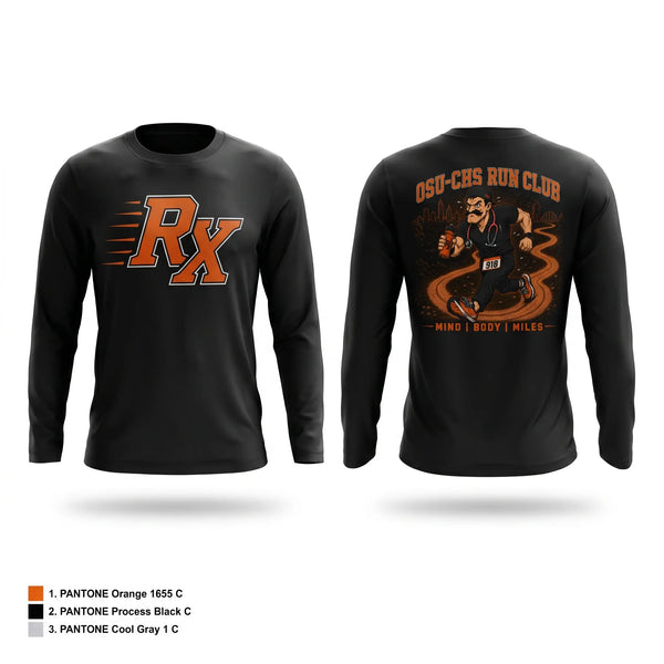 Long Sleeve Performance Shirt, OSU-CHS Run Club, Track & Field, Teamtime, Team time, sublimation, custom sports apparel, team uniforms, spirit wear, spiritwear, sports uniforms, custom shirts, team store, custom team store, fundraiser sports, apparel fundraiser