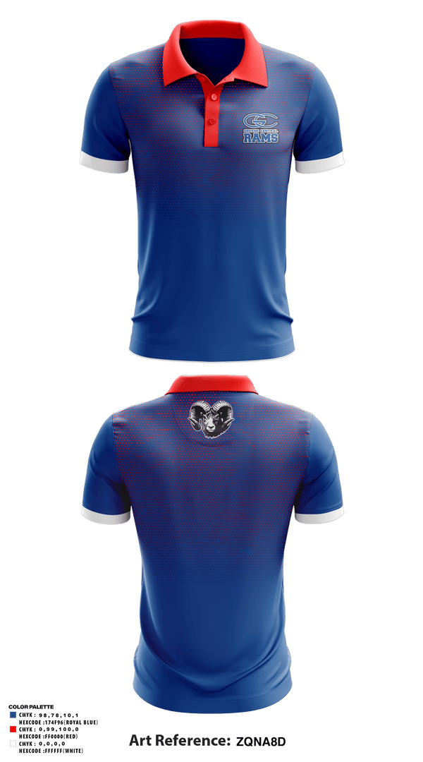 Short Sleeve Performance Polo, Greene Central Rams, Wrestling, Teamtime, Team time, sublimation, custom sports apparel, team uniforms, spirit wear, spiritwear, sports uniforms, custom shirts, team store, custom team store, fundraiser sports, apparel fundraiser