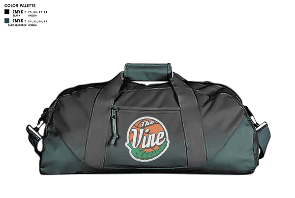 Duffle Bag, Vine, Men's Basketball, Teamtime, Team time, sublimation, custom sports apparel, team uniforms, spirit wear, spiritwear, sports uniforms, custom shirts, team store, custom team store, fundraiser sports, apparel fundraiser