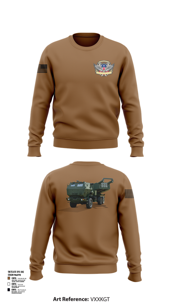 Crew Neck Sweatshirt, 182nd Field Artillery, Army, Teamtime, Team time, sublimation, custom sports apparel, team uniforms, spirit wear, spiritwear, sports uniforms, custom shirts, team store, custom team store, fundraiser sports, apparel fundraiser