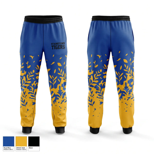 Sweatpants, Stringtown Tigers, Women's Basketball, Teamtime, Team time, sublimation, custom sports apparel, team uniforms, spirit wear, spiritwear, sports uniforms, custom shirts, team store, custom team store, fundraiser sports, apparel fundraiser