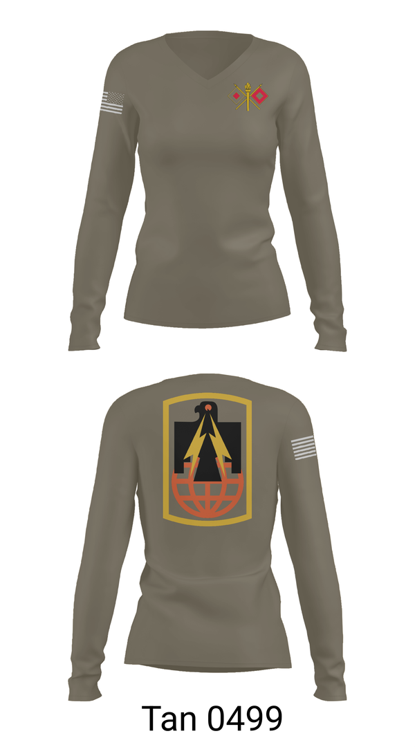 Womens Long Sleeve Vneck Shirt, 57th ESB, , Teamtime, Team time, sublimation, custom sports apparel, team uniforms, spirit wear, spiritwear, sports uniforms, custom shirts, team store, custom team store, fundraiser sports, apparel fundraiser