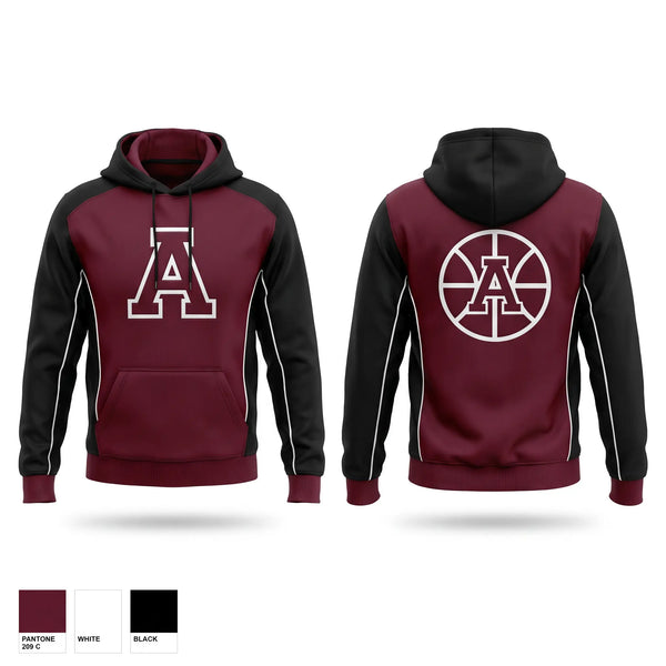 Hoodie, Auburn Maroons, Men's Basketball, Teamtime, Team time, sublimation, custom sports apparel, team uniforms, spirit wear, spiritwear, sports uniforms, custom shirts, team store, custom team store, fundraiser sports, apparel fundraiser