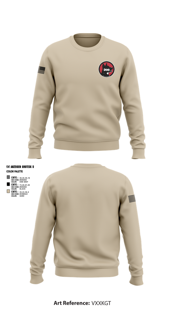 Crew Neck Sweatshirt, Dog Company, , Teamtime, Team time, sublimation, custom sports apparel, team uniforms, spirit wear, spiritwear, sports uniforms, custom shirts, team store, custom team store, fundraiser sports, apparel fundraiser
