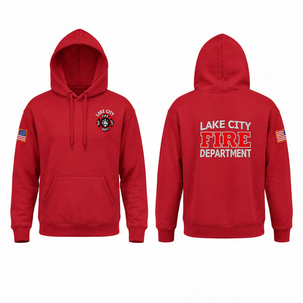 Hoodie, Lake City Fire Department, Fire Department, Teamtime, Team time, sublimation, custom sports apparel, team uniforms, spirit wear, spiritwear, sports uniforms, custom shirts, team store, custom team store, fundraiser sports, apparel fundraiser