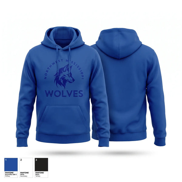 Hoodie, Northwest Mississippi Wolves, Men's Basketball, Teamtime, Team time, sublimation, custom sports apparel, team uniforms, spirit wear, spiritwear, sports uniforms, custom shirts, team store, custom team store, fundraiser sports, apparel fundraiser