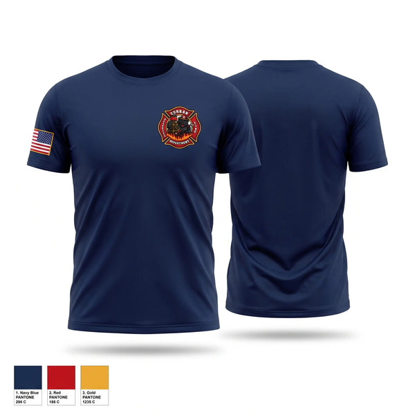 Short Sleeve Performance Shirt, Curran Fire Department, Fire Department, Teamtime, Team time, sublimation, custom sports apparel, team uniforms, spirit wear, spiritwear, sports uniforms, custom shirts, team store, custom team store, fundraiser sports, apparel fundraiser