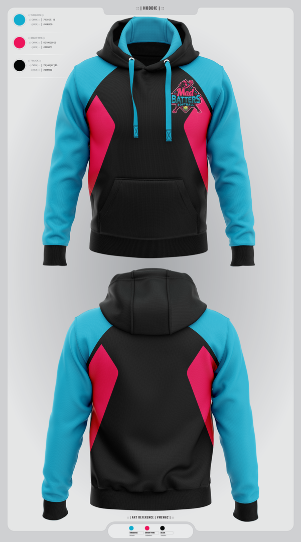 Hoodie, MadBatters Softball, Softball, Teamtime, Team time, sublimation, custom sports apparel, team uniforms, spirit wear, spiritwear, sports uniforms, custom shirts, team store, custom team store, fundraiser sports, apparel fundraiser