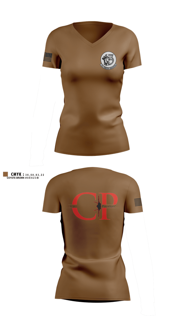 Womens Short Sleeve Vneck Shirt, 13th Fighter Squadron, Air Force, Teamtime, Team time, sublimation, custom sports apparel, team uniforms, spirit wear, spiritwear, sports uniforms, custom shirts, team store, custom team store, fundraiser sports, apparel fundraiser