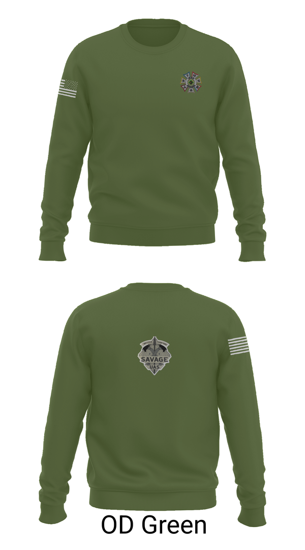 Crew Neck Sweatshirt, 4-10 CAV 3 ABCT 4 ID, , Teamtime, Team time, sublimation, custom sports apparel, team uniforms, spirit wear, spiritwear, sports uniforms, custom shirts, team store, custom team store, fundraiser sports, apparel fundraiser
