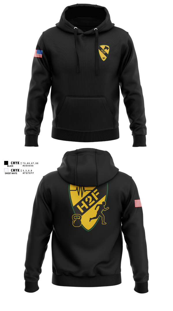 Hoodie, 1st Air Cavalry Brigade H2F, Army, Teamtime, Team time, sublimation, custom sports apparel, team uniforms, spirit wear, spiritwear, sports uniforms, custom shirts, team store, custom team store, fundraiser sports, apparel fundraiser