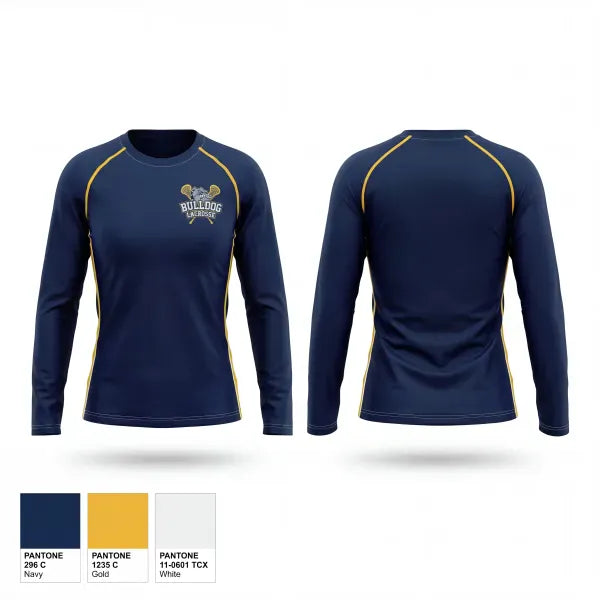 Long Sleeve Performance Shirt, West Albany Bulldogs, Men's Lacrosse, Teamtime, Team time, sublimation, custom sports apparel, team uniforms, spirit wear, spiritwear, sports uniforms, custom shirts, team store, custom team store, fundraiser sports, apparel fundraiser