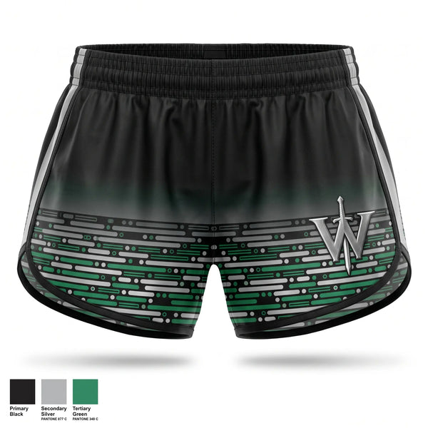 Womens Shorts, Warriors Lair, , Teamtime, Team time, sublimation, custom sports apparel, team uniforms, spirit wear, spiritwear, sports uniforms, custom shirts, team store, custom team store, fundraiser sports, apparel fundraiser