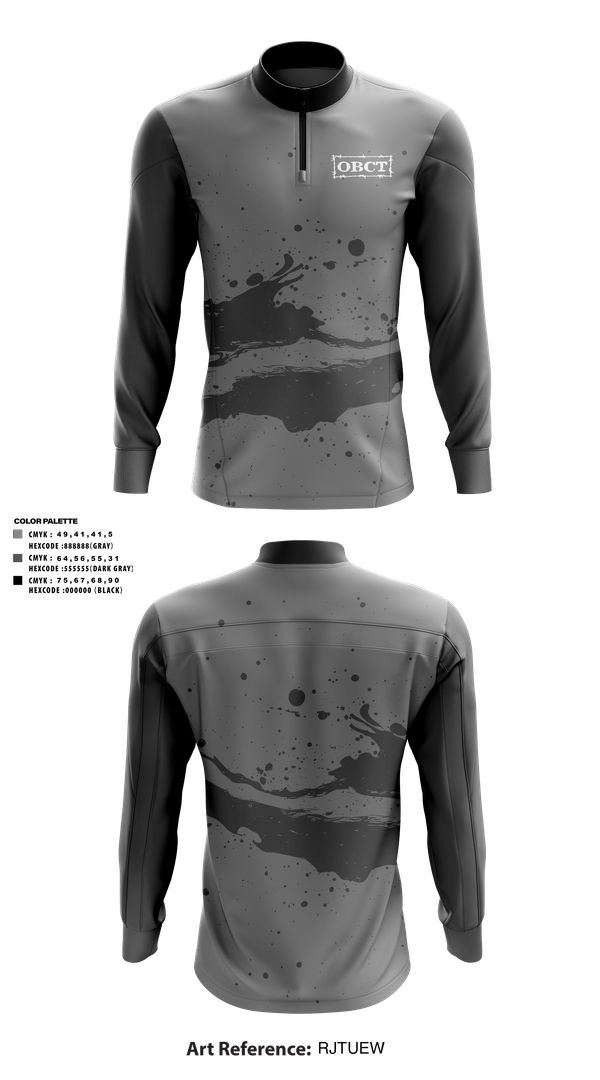 Quarter Zip Jacket, OBCT, , Teamtime, Team time, sublimation, custom sports apparel, team uniforms, spirit wear, spiritwear, sports uniforms, custom shirts, team store, custom team store, fundraiser sports, apparel fundraiser
