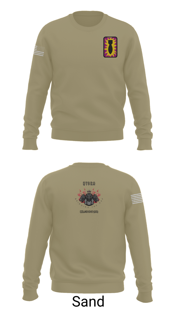 Crew Neck Sweatshirt, HHD, 52ND EOD GP, , Teamtime, Team time, sublimation, custom sports apparel, team uniforms, spirit wear, spiritwear, sports uniforms, custom shirts, team store, custom team store, fundraiser sports, apparel fundraiser