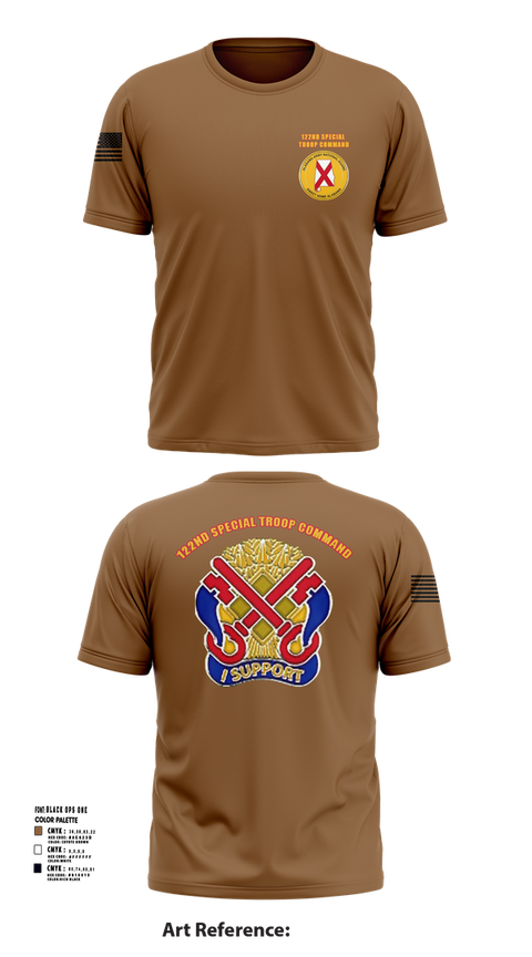 Short Sleeve Performance Shirt, 122nd Special Troop Command, , Teamtime, Team time, sublimation, custom sports apparel, team uniforms, spirit wear, spiritwear, sports uniforms, custom shirts, team store, custom team store, fundraiser sports, apparel fundraiser