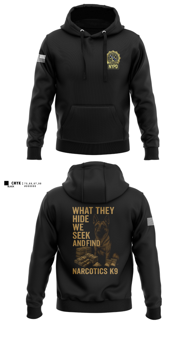 Hoodie, Narcotics K9, , Teamtime, Team time, sublimation, custom sports apparel, team uniforms, spirit wear, spiritwear, sports uniforms, custom shirts, team store, custom team store, fundraiser sports, apparel fundraiser
