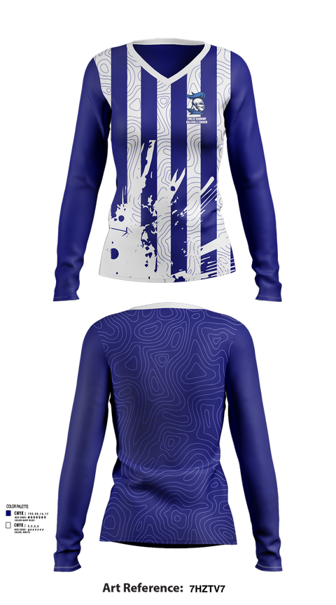 Womens Long Sleeve Vneck Shirt, Thales Academy–Rolesville Soccer, Women's Soccer, Teamtime, Team time, sublimation, custom sports apparel, team uniforms, spirit wear, spiritwear, sports uniforms, custom shirts, team store, custom team store, fundraiser sports, apparel fundraiser