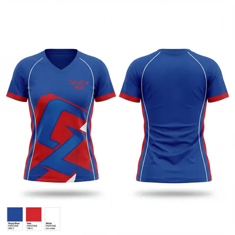 Womens Short Sleeve Vneck Shirt, Carolina Ace, Softball, Teamtime, Team time, sublimation, custom sports apparel, team uniforms, spirit wear, spiritwear, sports uniforms, custom shirts, team store, custom team store, fundraiser sports, apparel fundraiser