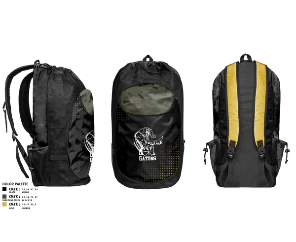 Gear Bag, Gators, Women's Basketball, Teamtime, Team time, sublimation, custom sports apparel, team uniforms, spirit wear, spiritwear, sports uniforms, custom shirts, team store, custom team store, fundraiser sports, apparel fundraiser