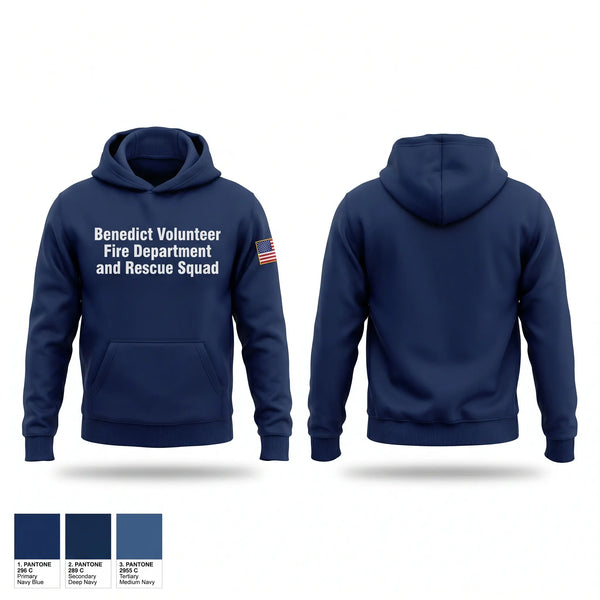 Hoodie, Benedict Volunteer Fire Department and Rescue Squad, Fire Department, Teamtime, Team time, sublimation, custom sports apparel, team uniforms, spirit wear, spiritwear, sports uniforms, custom shirts, team store, custom team store, fundraiser sports, apparel fundraiser