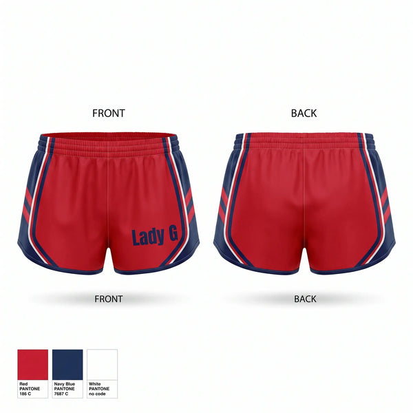 Womens Shorts, Lady G, Softball, Teamtime, Team time, sublimation, custom sports apparel, team uniforms, spirit wear, spiritwear, sports uniforms, custom shirts, team store, custom team store, fundraiser sports, apparel fundraiser
