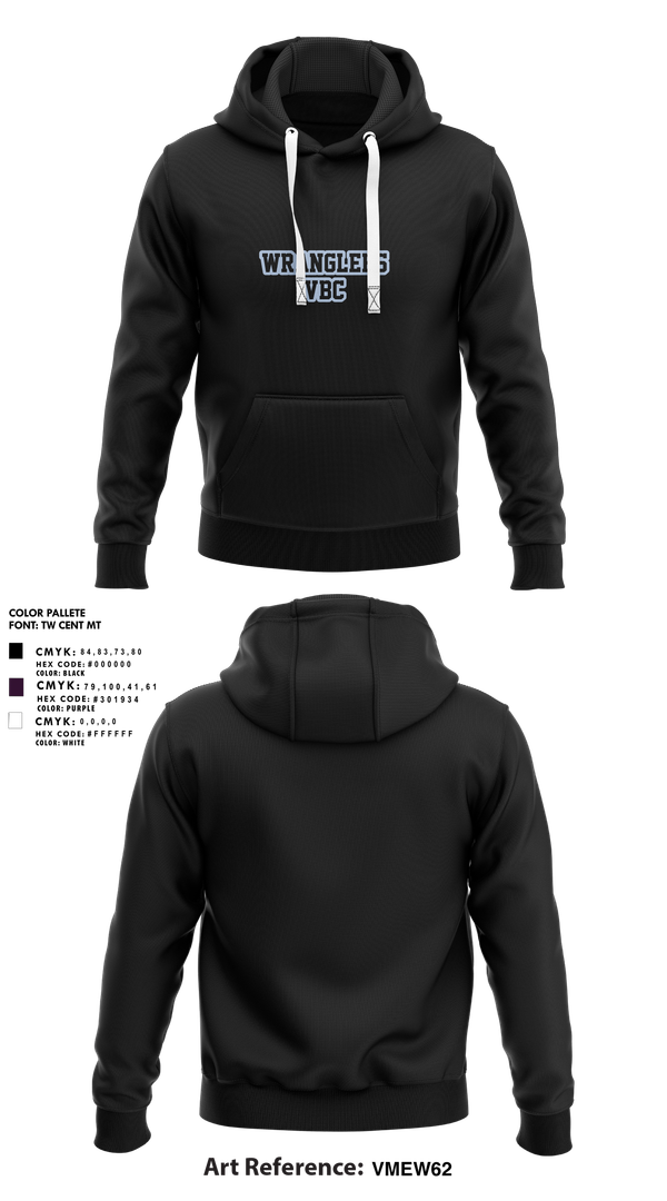 Hoodie, Wranglers VBC, Women's Volleyball, Teamtime, Team time, sublimation, custom sports apparel, team uniforms, spirit wear, spiritwear, sports uniforms, custom shirts, team store, custom team store, fundraiser sports, apparel fundraiser