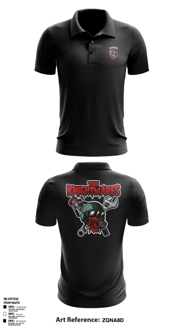 Short Sleeve Performance Polo, 2-10 AHB Knighthawks, Spirit Store, Teamtime, Team time, sublimation, custom sports apparel, team uniforms, spirit wear, spiritwear, sports uniforms, custom shirts, team store, custom team store, fundraiser sports, apparel fundraiser