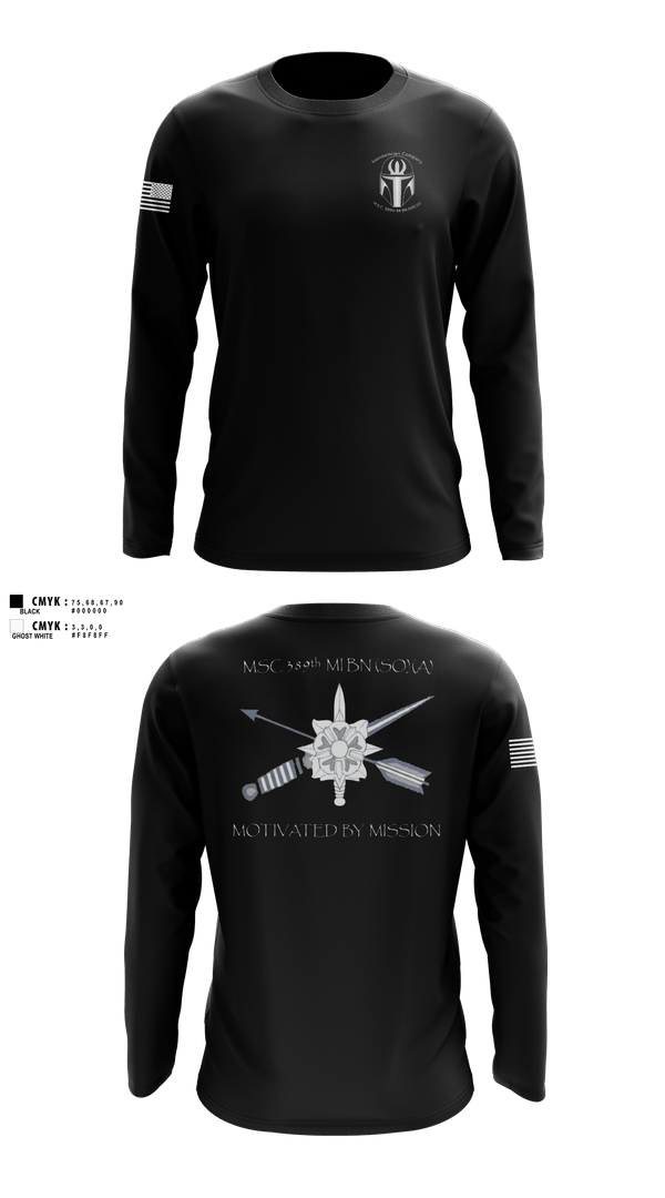 Long Sleeve Performance Shirt, MSC 389th MI BN (SO) (A), Army, Teamtime, Team time, sublimation, custom sports apparel, team uniforms, spirit wear, spiritwear, sports uniforms, custom shirts, team store, custom team store, fundraiser sports, apparel fundraiser