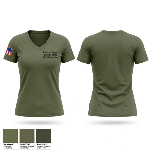 Womens Short Sleeve Vneck Shirt, Cabarrus County Sheriff's Office Special Respone Team, Police, Teamtime, Team time, sublimation, custom sports apparel, team uniforms, spirit wear, spiritwear, sports uniforms, custom shirts, team store, custom team store, fundraiser sports, apparel fundraiser