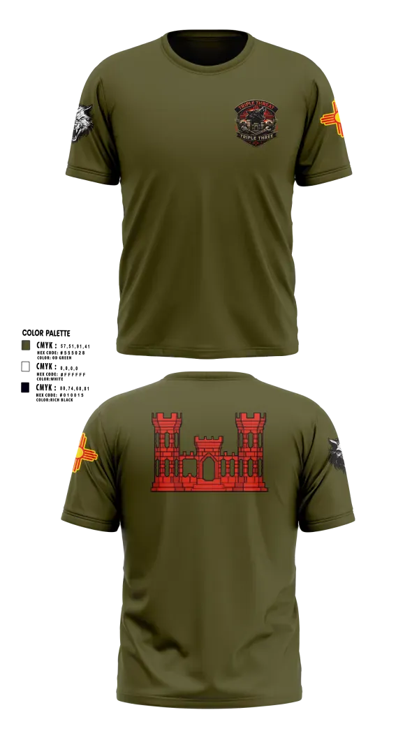 Short Sleeve Performance Shirt, 333rd Engineer Detachment, Army, Teamtime, Team time, sublimation, custom sports apparel, team uniforms, spirit wear, spiritwear, sports uniforms, custom shirts, team store, custom team store, fundraiser sports, apparel fundraiser