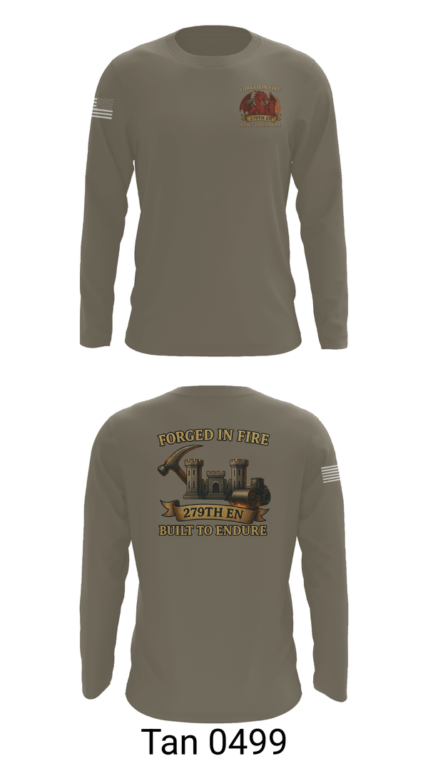 Long Sleeve Performance Shirt, 279TH Engineer Detachment, Army, Teamtime, Team time, sublimation, custom sports apparel, team uniforms, spirit wear, spiritwear, sports uniforms, custom shirts, team store, custom team store, fundraiser sports, apparel fundraiser