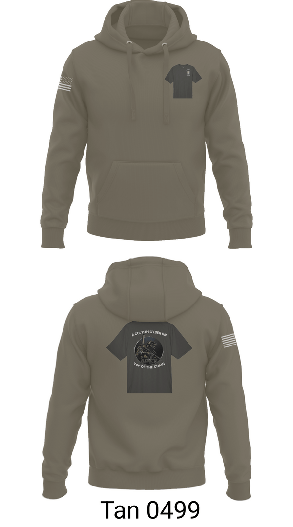 Hoodie, A Co. 11th Cyber Warfare BN, Army, Teamtime, Team time, sublimation, custom sports apparel, team uniforms, spirit wear, spiritwear, sports uniforms, custom shirts, team store, custom team store, fundraiser sports, apparel fundraiser